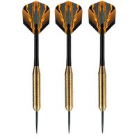 4x Set van 3 dartpijlen Club Brass 24 grams