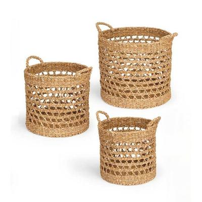 Mandenset Gift Decor Bruin Zeealgen 3 Onderdelen