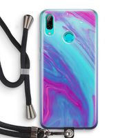 Zweverige regenboog: Huawei P Smart (2019) Transparant Hoesje met koord