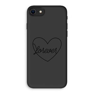 Forever heart black: iPhone 7 Biologisch afbreekbaar hoesje