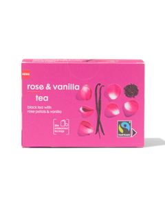 HEMA Zwarte Thee Vanille En Rozen - 20 Stuks