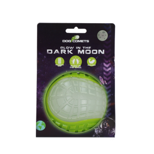 Dog Comets Glow in the Dark Moon Green L