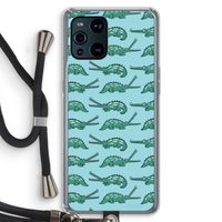 Kroko: Oppo Find X3 Transparant Hoesje met koord