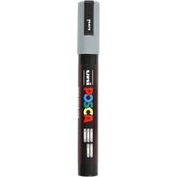 Uni-Posca Posca marker, afm pc-5m, lijndikte 2,5 mm, medium, grijs, 1 stuk