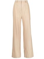 ACT Nº1 pantalon ample en laine - Marron