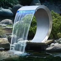 Ubbink Ubbink Mamba waterval met LED-verlichting roestvrij staal