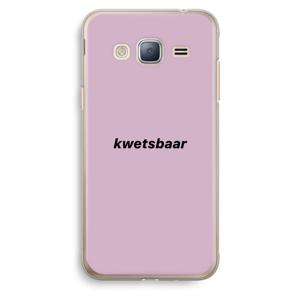 kwetsbaar: Samsung Galaxy J3 (2016) Transparant Hoesje