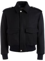 Bally wool bomber jacket - Noir - thumbnail