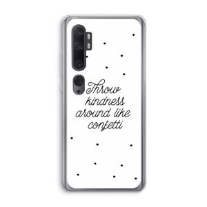 Confetti: Xiaomi Mi Note 10 Transparant Hoesje