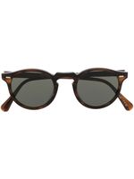 Oliver Peoples lunettes de soleil rondes Gregory Peck - Marron