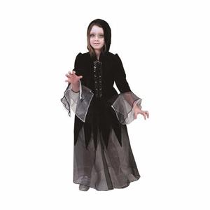 Horror vampier jurk / kostuum voor meisjes - Halloween outfit - zwart - verkleedkleding