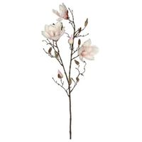Licht roze Magnolia/beverboom kunsttak kunstplant 90 cm - thumbnail