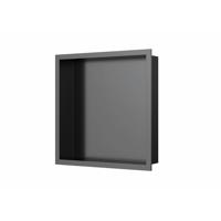 Inbouwnis Luca Sanitair 30x30x6,5 cm RVS Gunmetal PVD Luca Sanitair