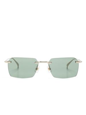 Dunhill lunettes de soleil à monture rectangulaire - Or