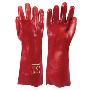 Silverline Rode PVC werkhandschoenen | L 9 - 868551