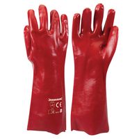 Silverline Rode PVC werkhandschoenen | L 9 - 868551 - thumbnail