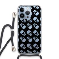 Musketon Skulls: iPhone 13 Pro Transparant Hoesje met koord