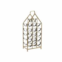 Flessenrek DKD Home Decor Zwart Gouden Metaal Plastic 37,5 x 24,5 x 82 cm