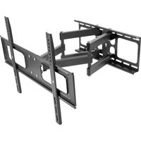 Manhattan TV-beugel Met vergrendeling, Variabele afstand tot de muur 94,0 cm (37) - 218,4 cm (86”) Uittrekbaar, Kantelbaar, Zwenkbaar