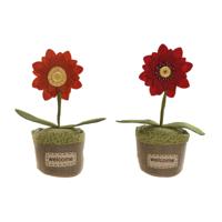 Deurstopper Home ESPRIT Polyester Jute 14 x 14 x 33 cm (2 Stuks)
