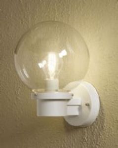 Wandlamp sensor (schemerschakelaar) Nemi Lizenca wit buitenlamp Konstsmide 7322-250