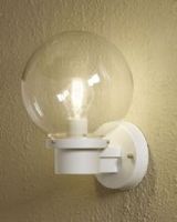 Wandlamp sensor (schemerschakelaar) Nemi Lizenca wit buitenlamp Konstsmide 7322-250