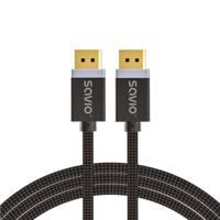 DisplayPort kabel 1 m Zwart SAVIO CL-165