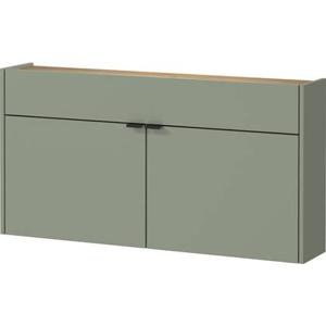 Germania Ameca Taupe Groen | Eiken Schoenenkast Laag