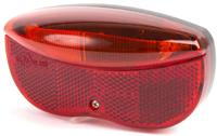 Dragerachterlicht IKZI 3x LED 80mm boutafstand met E4 goedgekeurde reflector - rood
