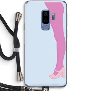 Pink panty: Samsung Galaxy S9 Plus Transparant Hoesje met koord