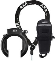Set Ringslot Axa Imenso XL met uitneembare sleutel +insteekketting Axa ULC 130 + zadeltas - zwart