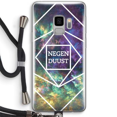 Negenduust ruimte: Samsung Galaxy S9 Transparant Hoesje met koord