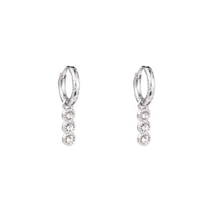 Go Dutch Label Oorringen Zirconia Dots Zilver