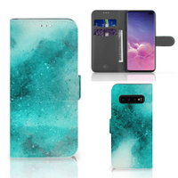 Hoesje Samsung Galaxy S10 Plus Painting Blue