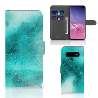 Hoesje Samsung Galaxy S10 Plus Painting Blue - thumbnail