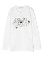 Monnalisa t-shirt Pink Panther à manches longues - Blanc