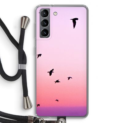 Fly away: Samsung Galaxy S21 Transparant Hoesje met koord
