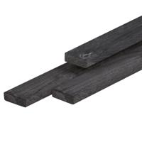 Afdeklijst 1,6x6,7x200 cm zwart geimpregneerd Tuindeco - Tuindeco