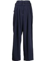 Ports 1961 pantalon droit à taille haute - Bleu