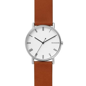 Horlogeband Skagen SKW6427 Leder Cognac 20mm