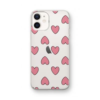 Ondersteboven verliefd: iPhone 12 mini Transparant Hoesje
