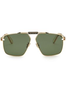 Philipp Plein lunettes de soleil Seventies SPP049M - Or