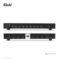 CLUB3D 8-poorts HDMI™ splitter 1 to 8 Full 3D and 4K60Hz(600MHz) - thumbnail