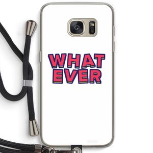 Whatever: Samsung Galaxy S7 Transparant Hoesje met koord