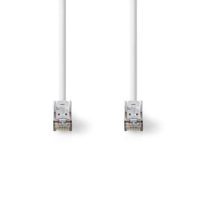 Nedis Cat 8.1 Netwerkkabel | S/FTP | RJ45 Male | RJ45 Male | 15.0 m | Rond | LSZH / PVC | Wit | Label - CCGL85520WT150