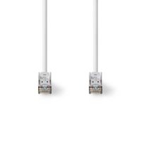 Nedis Cat 8.1 Netwerkkabel | S/FTP | RJ45 Male | RJ45 Male | 15.0 m | Rond | LSZH / PVC | Wit | Label - CCGL85520WT150