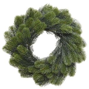 Groene dennenkrans 50 cm kerstversiering   -