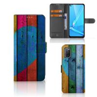 OPPO A72 | OPPO A52 | Book Style Case | Wood Heart - Cadeau voor je Vriend