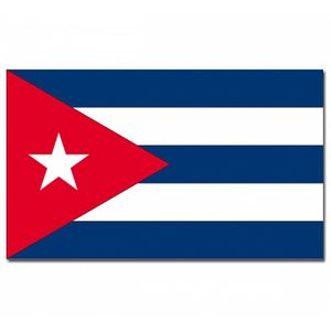 Landen thema vlag Cuba 90 x 150 cm feestversiering