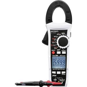 VOLTCRAFT VC-750 E Stroomtang, Multimeter Digitaal Spatdicht (IP54) CAT IV 600 V Weergave (counts): 6000